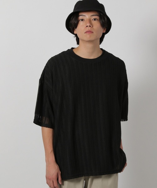 LAKOLE(ラコレ)の「【2枚セット】レースアンサンブル半袖T / 323572(Tシャツ/カットソー・メンズ・ブラック/ライトグレー/ネイビー/シルバーグレー/オレンジ・MEDIUM/X-LARGE/LARGE)」の1枚目の写真