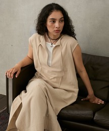 Stroove（ストルーヴ）の「Sand wash cotton sleeveless one-piece / サンドウォッシュ コットン ノースリーブ ワンピース（ワンピース）」