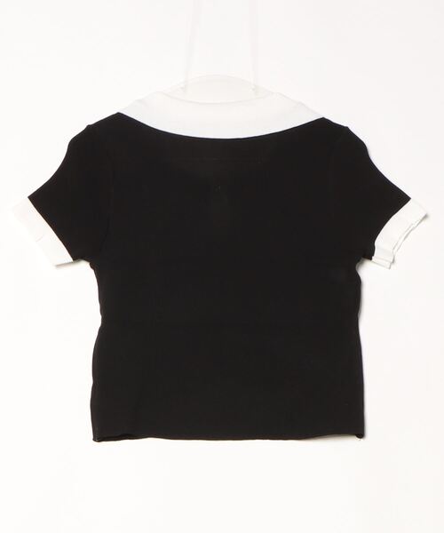 LETee(レティー)の「ハーフジップ×配色デザインが旬顔!スポーティーで大人可愛いロゴポロトップス(Tシャツ/カットソー・レディース・ブラック/ベージュ/ホワイト・FREE)」の15枚目の写真