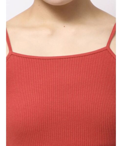 RESEXXY（リゼクシー）の「テレコリブキャミワンピース（ワンピース・レディース・ブラック/レッド/グレー・MEDIUM/SMALL）」の5枚目の写真