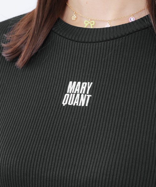 ロゴテープクロップド Tシャツ（Tシャツ/カットソー）｜MARY