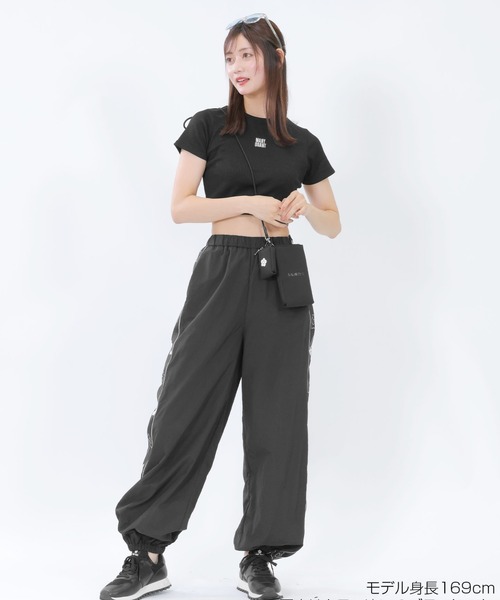 ロゴテープクロップド Tシャツ（Tシャツ/カットソー）｜MARY