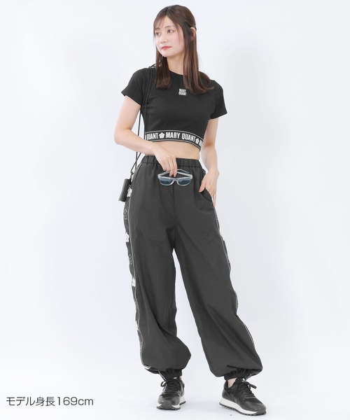 ロゴテープクロップド Tシャツ（Tシャツ/カットソー）｜MARY