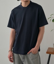 MAGASIN DE MODE Brew（マガジンデモードブリュー）の「【MAGASIN DE MODE Brew】KAITEKI+ FRESH TECH衿高Tシャツ MZJ　機能素材　接触冷感　UVカット　速乾（Tシャツ/カットソー）」