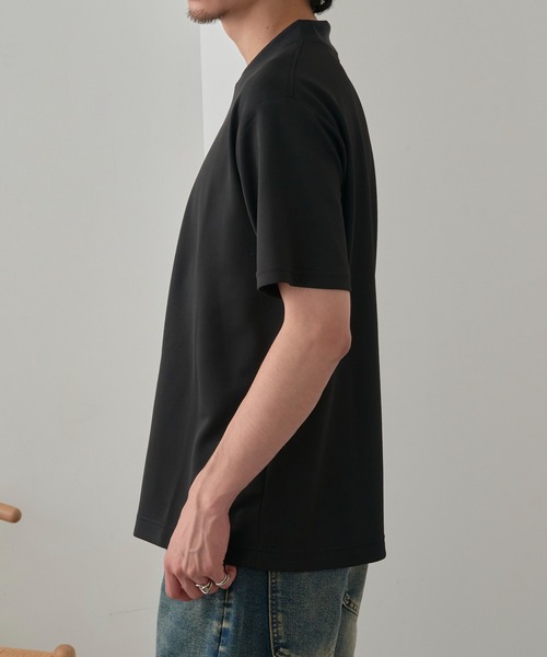 MAGASIN DE MODE Brew（マガジンデモードブリュー）の「【MAGASIN DE MODE Brew】KAITEKI+ FRESH TECH衿高Tシャツ MZJ　機能素材　接触冷感　UVカット　速乾（Tシャツ/カットソー・メンズ・ブラック/ネイビー/ホワイト・M/L/LL）」の12枚目の写真