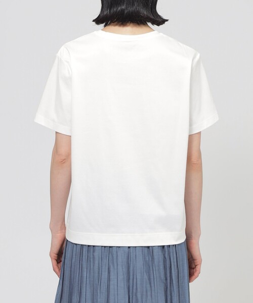 TRANS WORK（トランスワーク）の「【L】【ウォッシャブル】コーコランスムースフォトＴシャツ（Tシャツ/カットソー・レディース・オフホワイト・44/46）」の5枚目の写真