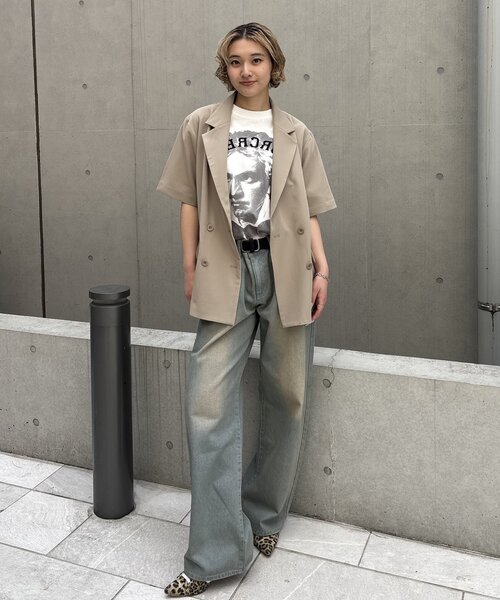 Sourcream（サワークリーム）の「【Sourcream】偉人TEE（Tシャツ/カットソー・レディース・ホワイト/グレー/ブラウン/ネイビー/チャコールグレー・LARGE/MEDIUM/SMALL）」の16枚目の写真