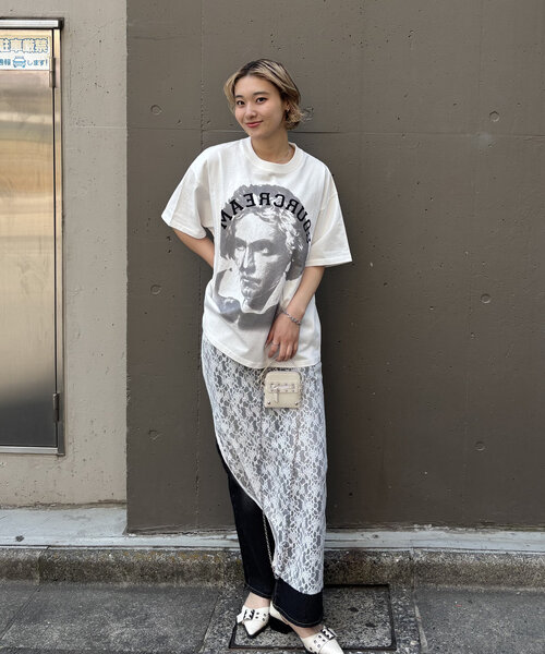 Sourcream（サワークリーム）の「【Sourcream】偉人TEE（Tシャツ/カットソー・レディース・ホワイト/グレー/ブラウン/ネイビー/チャコールグレー・LARGE/MEDIUM/SMALL）」の19枚目の写真