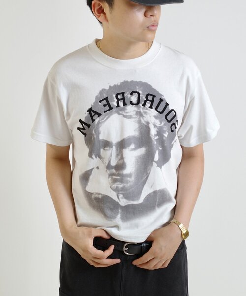 Sourcream（サワークリーム）の「【Sourcream】偉人TEE（Tシャツ/カットソー・レディース・ホワイト/グレー/ブラウン/ネイビー/チャコールグレー・LARGE/MEDIUM/SMALL）」の20枚目の写真