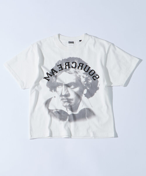 Sourcream(サワークリーム)の「【Sourcream】偉人TEE(Tシャツ/カットソー・レディース・ホワイト/グレー/ブラウン/ネイビー/チャコールグレー・LARGE/MEDIUM/SMALL)」の7枚目の写真