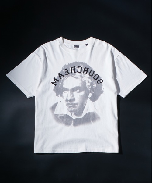 Sourcream（サワークリーム）の「【Sourcream】偉人TEE（Tシャツ/カットソー・レディース・ホワイト/グレー/ブラウン/ネイビー/チャコールグレー・LARGE/MEDIUM/SMALL）」の14枚目の写真