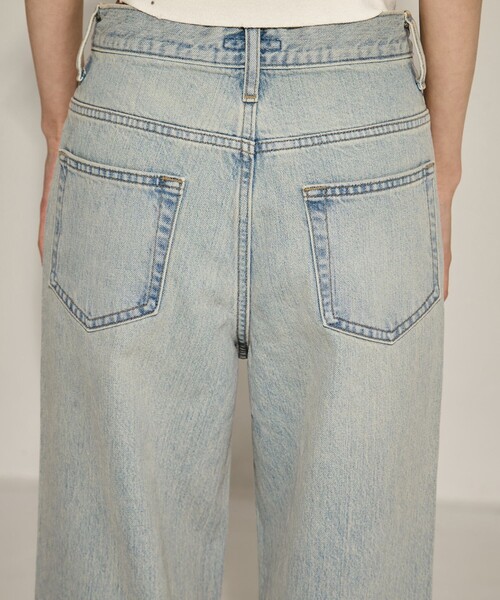 STUDIOUS(ステュディオス)の「【STUDIOUS/ステュディオス】Semi Flare Dyed Jeans/セミフレアデニム/ジーンズ(デニムパンツ・レディース・ブラック/ダークインディゴブルー・1/2)」の11枚目の写真