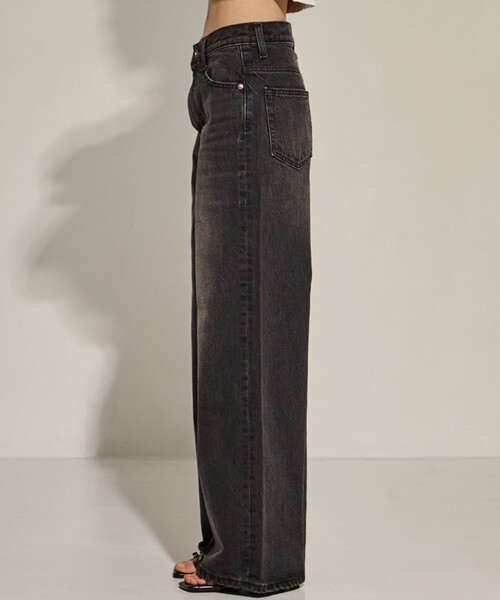 STUDIOUS/ステュディオス】Semi Flare Dyed Jeans/セミフレア
