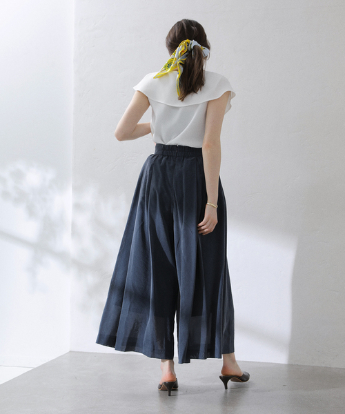 La TOTALITE（ラトータリテ）の「【洗える】ドレープブラウス（シャツ/ブラウス・レディース・チャコールグレー/ブラック/ホワイト系その他・FREE）」の18枚目の写真