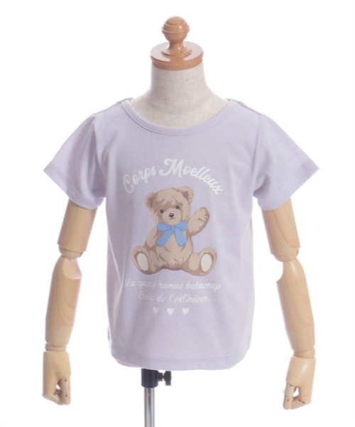 axes femme（アクシーズファム）の「ほほえみくまさん柄Ｔシャツ（Tシャツ/カットソー・キッズ・ラベンダー/ホワイト/ミント・LARGE/X-LARGE/MEDIUM）」の22枚目の写真