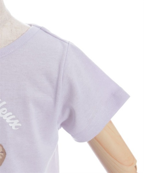 axes femme（アクシーズファム）の「ほほえみくまさん柄Ｔシャツ（Tシャツ/カットソー・キッズ・ラベンダー/ホワイト/ミント・LARGE/X-LARGE/MEDIUM）」の15枚目の写真