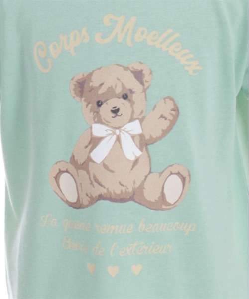 axes femme（アクシーズファム）の「ほほえみくまさん柄Ｔシャツ（Tシャツ/カットソー・キッズ・ラベンダー/ホワイト/ミント・LARGE/X-LARGE/MEDIUM）」の9枚目の写真