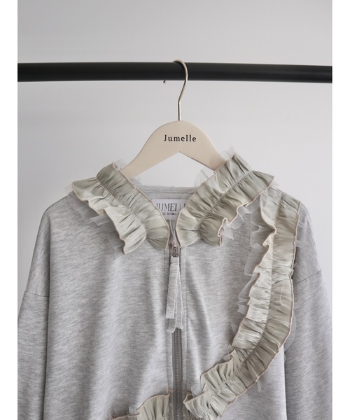 jumelle（ジュメロ）の「design frill parka（パーカー・レディース・グレー・FREE）」の17枚目の写真