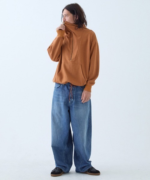 EGO TRIPPING（エゴトリッピング）の「mpa3820- Gaswoolhoodie パーカー（パーカー・メンズ・キャメル/ブラウン/ブラック・46/48）」の10枚目の写真