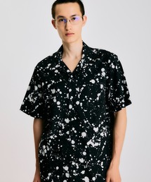 NOISE MAKER | ペイント柄オープンカラーシャツ【MADE IN JAPAN】(シャツ/ブラウス)