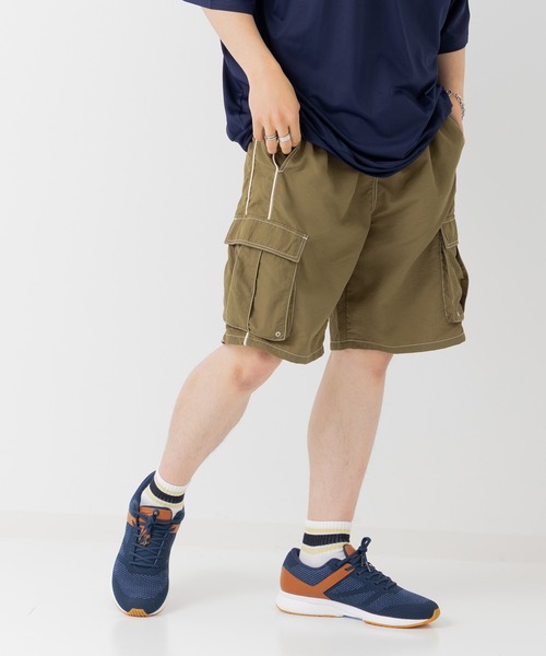 H beauty&youth ナイロンカーゴショーツ H＞ OLMETEX クランキー カーゴ ショーツ