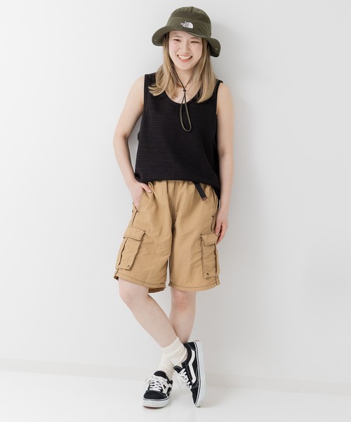 JAM & LINK(ジャムアンドリンク)の「【リンクコーデ】 ナイロン脇ラインカーゴハーフパンツ(カーゴパンツ・メンズ・ブラック/カーキ/ベージュ/ブラウン・M/L)」の17枚目の写真