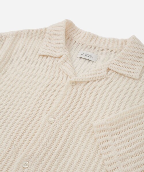 Saturdays NYC(サタデーズ ニューヨークシティ )の「Canty Lace SS Shirt(シャツ/ブラウス・メンズ・ミント/レンガ/オフホワイト・L/M/S/XL)」の11枚目の写真