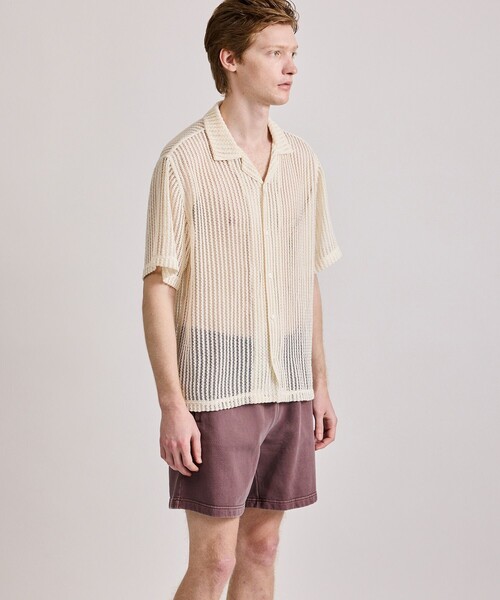 Saturdays NYC(サタデーズ ニューヨークシティ )の「Canty Lace SS Shirt(シャツ/ブラウス・メンズ・ミント/レンガ/オフホワイト・L/M/S/XL)」の16枚目の写真