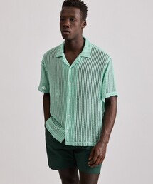 【美品】saturdays nyc 半袖シャツ　レースシャツ Saturdays NYC(サタデーズ ニューヨークシティ) / Canty Cotton