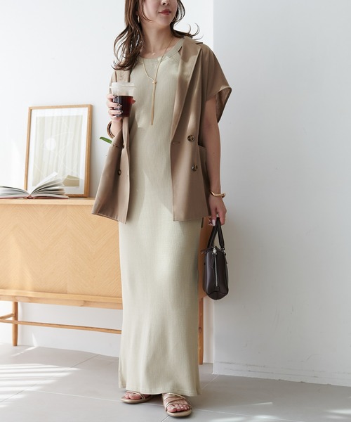 完売品！DISCOATカップ付ワッフルアメスリワンピース・シアーシャツセット 完売品！DISCOATカップ付ワッフルアメスリワンピース・シアー