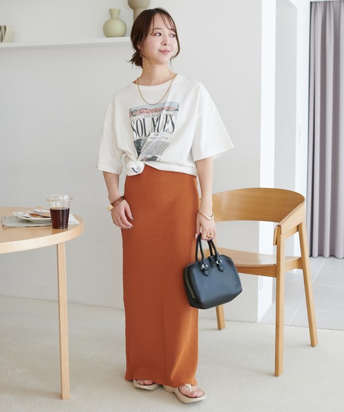 DISCOAT(ディスコート)の「カップ付ワッフルアメスリワンピース《WEB限定カラー・サイズあり》(ワンピース・レディース・ネイビー/オレンジ/ダークブラウン/グレー/ブラック/ライトベージュ・MEDIUM/SP/MT)」の21枚目の写真