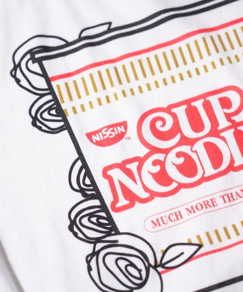 THRIFTY LOOK(スリフティールック)の「THRIFTY LOOK / スリフティールック THRIFTY "CUP NOODLES" TEE カップヌードル 企業ロゴ 企業Tシャツ(Tシャツ/カットソー・メンズ・ブラック/ホワイト/ホワイト系1・LARGE/X-LARGE/MEDIUM)」の7枚目の写真