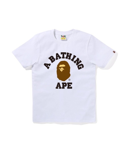 A BATHING APE(アベイシングエイプ)の「COLLEGE TEE(Tシャツ/カットソー・レディース・ピンク/ホワイト/ブラック/サックスブルー・X-SMALL/MEDIUM/SMALL/XX-SMALL)」の2枚目の写真