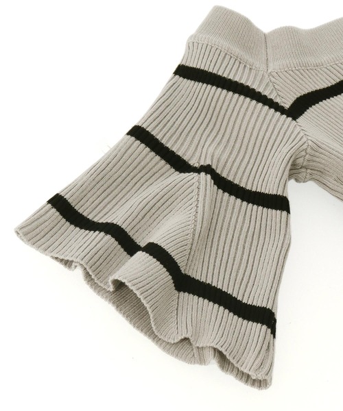 【売れました】ANAP(アナップ)ボーダートップス ANAP（アナップ）の「オフショル ボーダー リブ ニットトップス