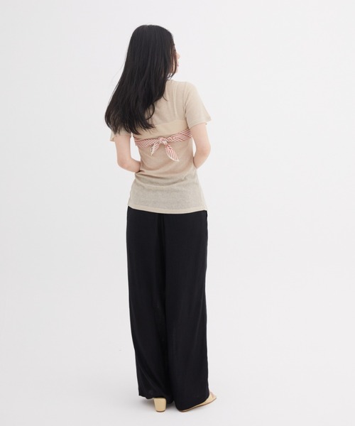 【shorさま専用】【新品・未使用】ハーフスリーブトップ 0624【ブラック】 吊裏毛ロゴショートスリーブプルオーバー 7917―222