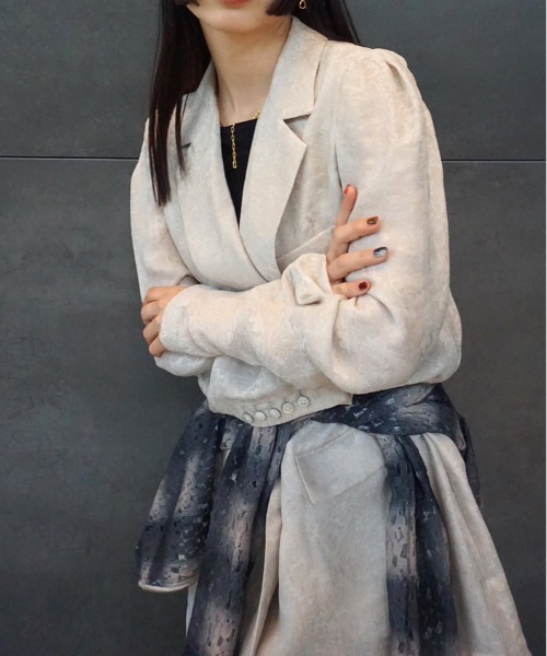 ジャケット・アウター AMERI MEDI LILY JACQUARD JACKET MEDI LILY JACQUARD JACKET