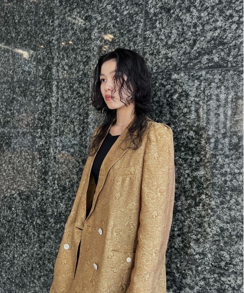 AMERI MEDI LILY JACQUARD JACKET 新作 MEDI LILY JACQUARD JACKET