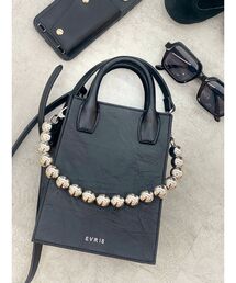 EVRIS | ボールチェーンモチーフスクエアショルダーBAG(ショルダーバッグ)