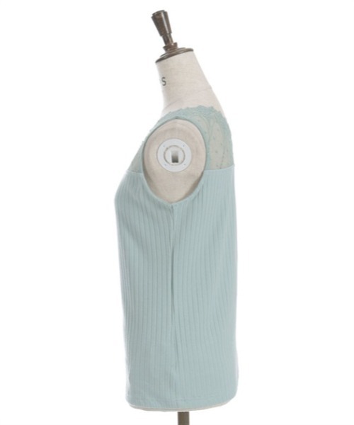 axes femme(アクシーズファム)の「吸水速乾チュールレースタンク(タンクトップ・レディース・ピンク/キナリ/ミント/ブラック/ワイン・FREE)」の10枚目の写真