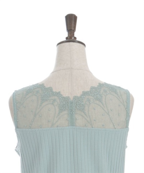 axes femme(アクシーズファム)の「吸水速乾チュールレースタンク(タンクトップ・レディース・ピンク/キナリ/ミント/ブラック/ワイン・FREE)」の14枚目の写真