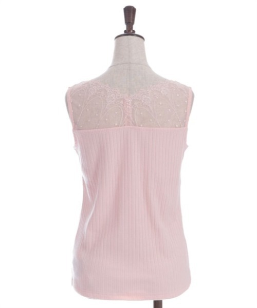 axes femme(アクシーズファム)の「吸水速乾チュールレースタンク(タンクトップ・レディース・ピンク/キナリ/ミント/ブラック/ワイン・FREE)」の18枚目の写真