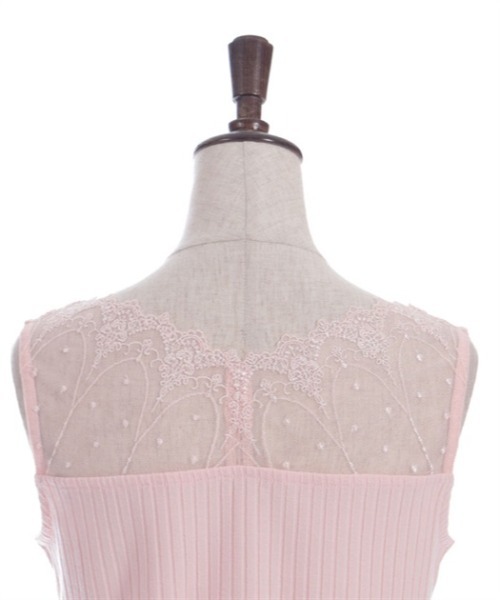 axes femme(アクシーズファム)の「吸水速乾チュールレースタンク(タンクトップ・レディース・ピンク/キナリ/ミント/ブラック/ワイン・FREE)」の21枚目の写真