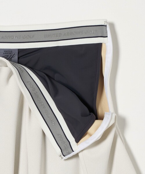 ユナイテッドアローズゴルフ　プリーツスカート　ホワイト 別注】＜TaylorMade×UNITED ARROWS＞ ウィメンズ プリーツ