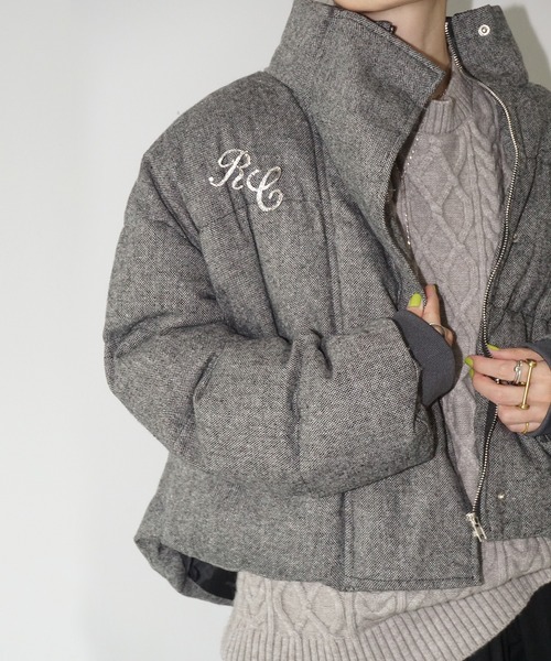 【新品】chuclla ロングダウンコート chw22a007 グレー chuclla（チュクラ）の「スリットルーズ ロングダウンコート