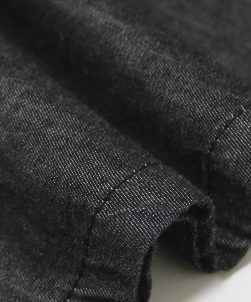 LAVEANGE（ラビアンジェ）の「デニムタックブラウス（シャツ/ブラウス・レディース・ネイビー/ブラック・4L/3L/LL/M/5L）」の8枚目の写真