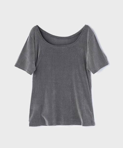 Diagram(ダイアグラム)の「フロッキーチュールカットトップ(Tシャツ/カットソー・レディース・ブラック/グレー/ホワイト・36)」の12枚目の写真