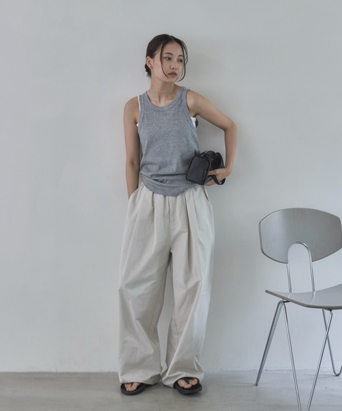 feepur（フェピュール）の「コクーンチノイージーパンツ（その他パンツ・レディース・ブラック/ブラウン/アイボリー・MEDIUM/SMALL/TALL）」の18枚目の写真