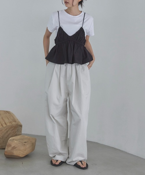 feepur（フェピュール）の「コクーンチノイージーパンツ（その他パンツ・レディース・ブラック/ブラウン/アイボリー・MEDIUM/SMALL/TALL）」の20枚目の写真