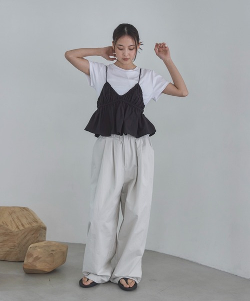 feepur（フェピュール）の「コクーンチノイージーパンツ（その他パンツ・レディース・ブラック/ブラウン/アイボリー・MEDIUM/SMALL/TALL）」の21枚目の写真