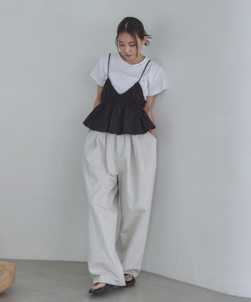 feepur（フェピュール）の「コクーンチノイージーパンツ（その他パンツ・レディース・ブラック/ブラウン/アイボリー・MEDIUM/SMALL/TALL）」の22枚目の写真